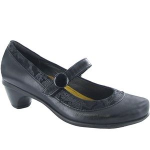 Naot Trendy Madras leather nubuck Mary Jane shoes